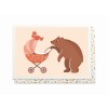 Wenskaart met beer en kinderwagen [TGP8423]